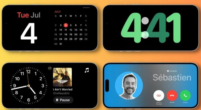 增城苹果手机维修分享iOS17横屏充电待机显示有什么好处 