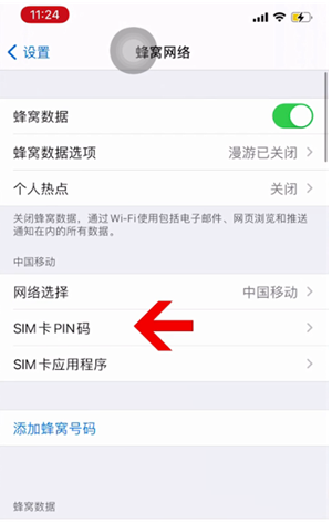 增城苹果14维修网分享如何给iPhone14的SIM卡设置密码 