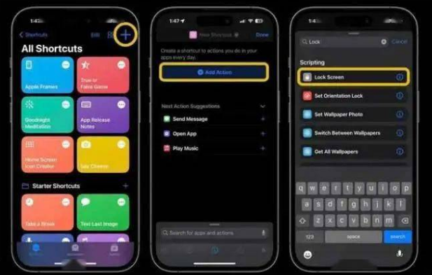增城苹果14锁屏维修店分享iPhone14升级iOS16.4后如何创建锁屏快捷方式 