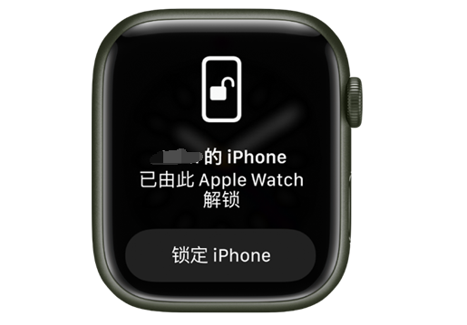 增城苹果手机维修分享用 AppleWatch 解锁配备面容 ID 的 iPhone方法 