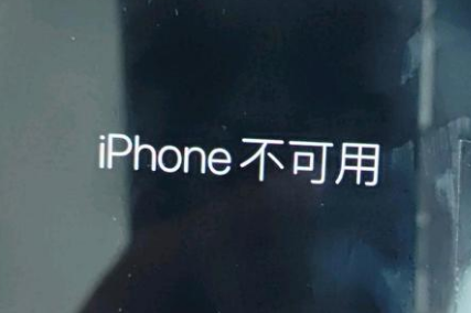 增城苹果服务网点分享锁屏界面显示“iPhone 不可用”如何解决 