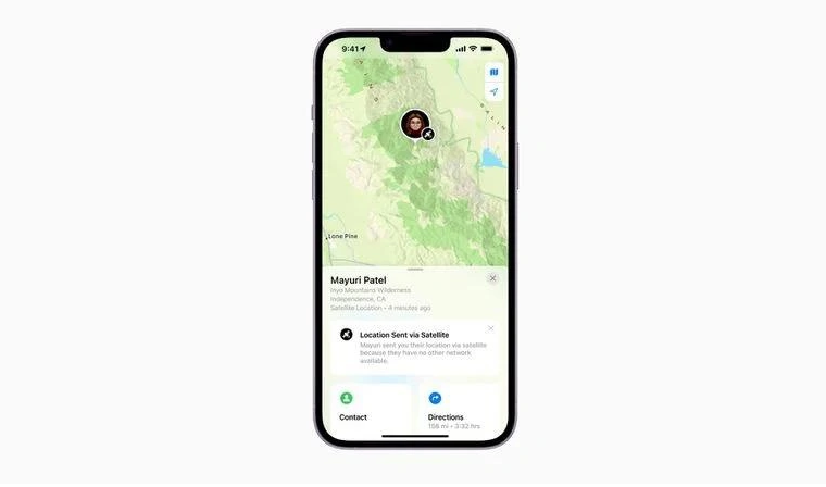 增城苹果14维修分享iPhone14系列中 FindMy功能通过卫星分享位置方法教程 