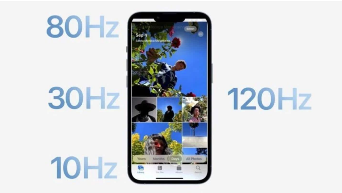 增城苹果14维修分享iPhone 14有高刷吗 